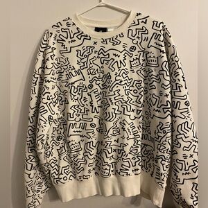 Keith Haring Oversized Crewneck Sweater